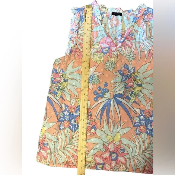 Talbots sleeveless multi colored top - Picture 6 of 8